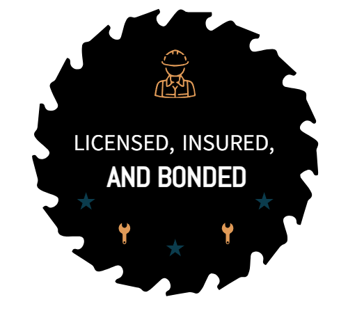 Insured, Licensed and Bonded badge